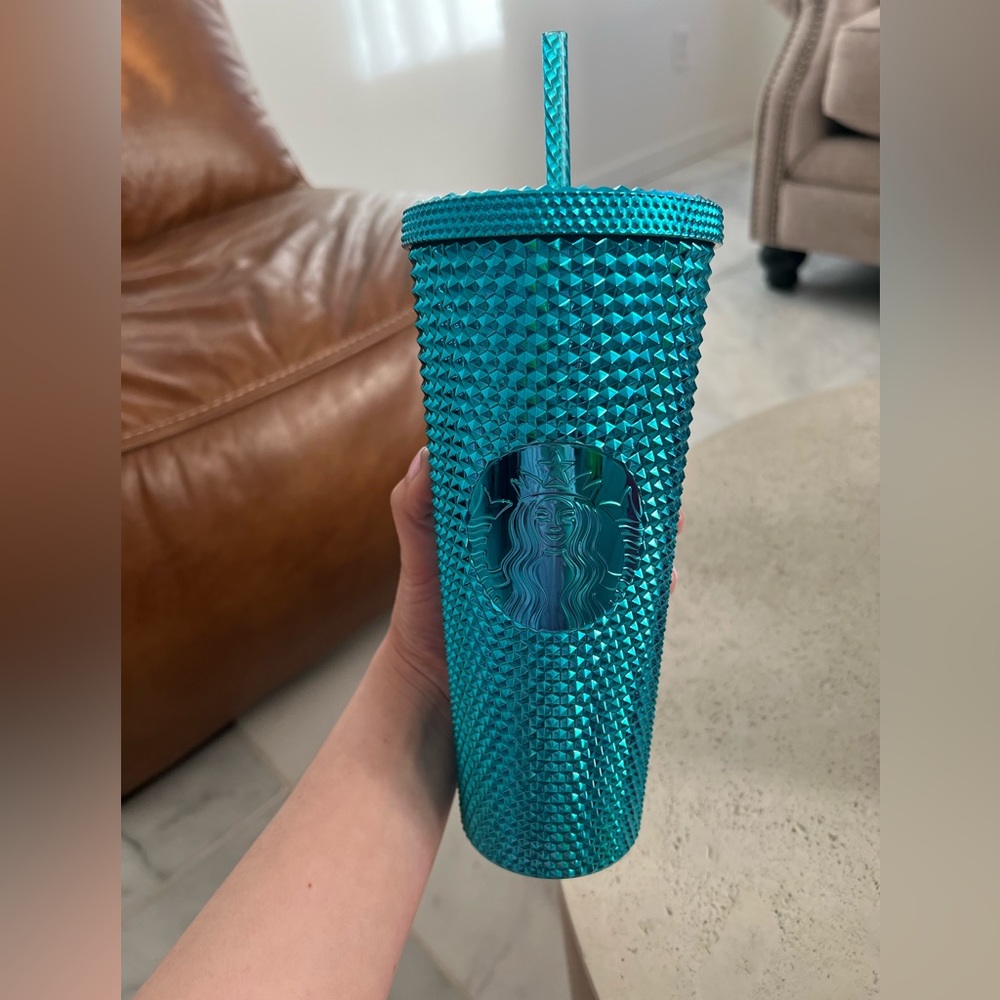 Starbucks Blue Splash Chrome Studded
